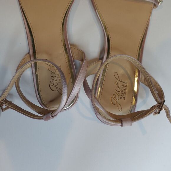 BADGLEY MISCHKA jewel flat sandals rose pink size 6.5 - Picture 4 of 10